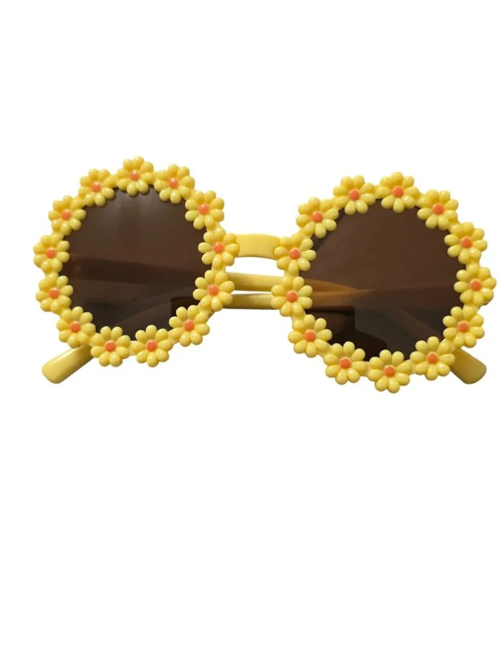 NWT-Yellow Floral Sunglasses & Pink Bow Headband Set (SKU#0499)
